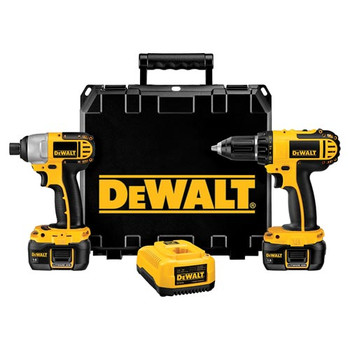 Dewalt DCK265LR 18V Cordless Lithium-Ion 1\/2 in. Compact Drill Driver and Impact Driver Combo Kit