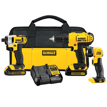 Dewalt DCK340C2R 20V MAX Cordless Lithium-Ion 3-Tool Combo Kit