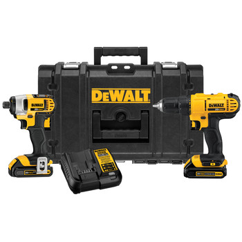Dewalt DCKTS240C2R 20V MAX Cordless Lithium-Ion Drill Driver and Impact Driver Combo Kit with ToughSystem