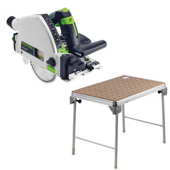 Festool C24500608 Plunge Cut Circular Saw plus MFT\/3 Basic Multi-Function Work Table