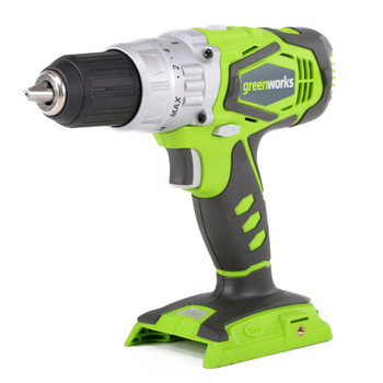 Greenworks 3700502A 24V Cordless Lithium-Ion 2-Speed 1\/2 in. Hammer Drill (Bare Tool)