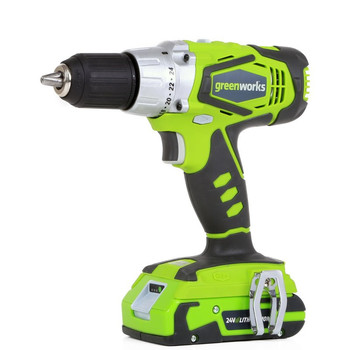 Greenworks 37012c 24V Cordless Lithium-Ion 1\/2 in. Drill Driver