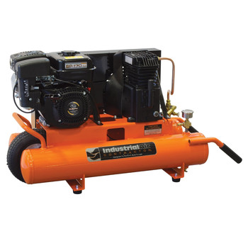Industrial Air CTA5590856 Contractor 6 HP 8 Gallon Oil-Lube Twin Tank Wheelbarrow Air Compressor with Subaru Engine