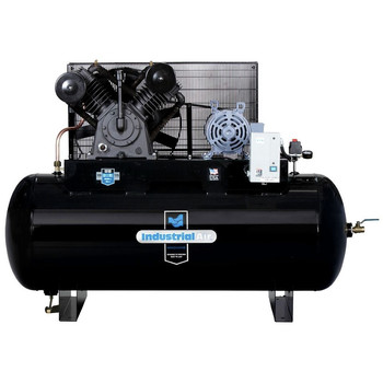 Industrial Air IH9919910.02 230V 10 HP 120 Gallon Oil-Lube Horizontal Air Compressor with Baldor Motor