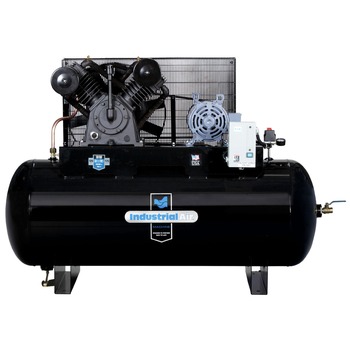 Industrial Air IH9919910 230V 10 HP 120 Gallon Oil-Lube Horizontal Air Compressor with Aosmith Motor