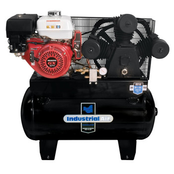 Industrial Air IHA9093080.ES 9 HP 30 Gallon Oil-Lubricated Gas Air Compressor with Electric Start