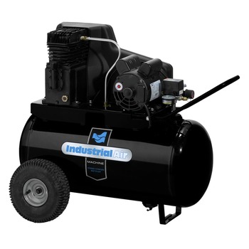 Industrial Air IPA1882054 1.9 HP 20 Gallon Oil Lubricated Wheeled Electric Air Compressor