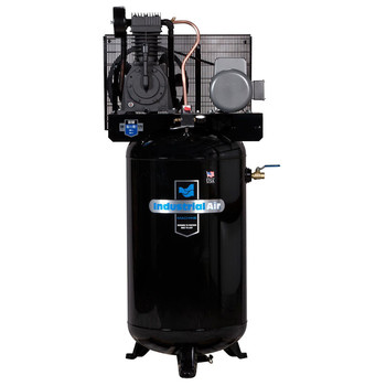 Industrial Air IV5008055 5 HP 230V 80 Gallon Baldor Industrial Vertical Stationary Air Compressor
