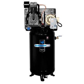 Industrial Air IV7538075 7.5 HP 230V 80 Gallon Baldor Powered Vertical Stationary Air Compressor