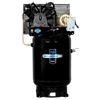Industrial Air IV9919910 10 HP 230V 120 Gallon Baldor Powered Vertical Commercial Air Compressor