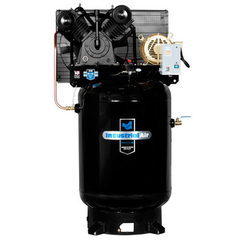 Industrial Air IV9969910 10 HP 460V 120 Gallon Baldor Powered Vertical Commercial Air Compressor