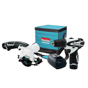 Makita LCT208W 12V MAX Cordless Lithium-Ion 3\/8 in. Drill Driver and Circular Saw Combo Kit