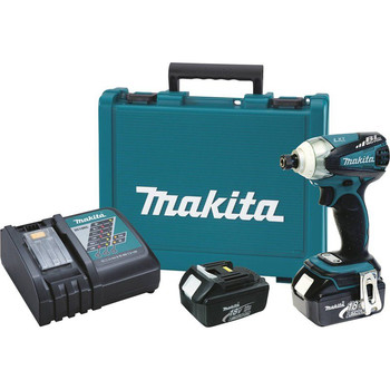 Makita XDT01 18V LXT 3.0 Ah Cordless Lithium-Ion 1\/4 in. Hex 3-Speed Brushless Impact Driver Kit