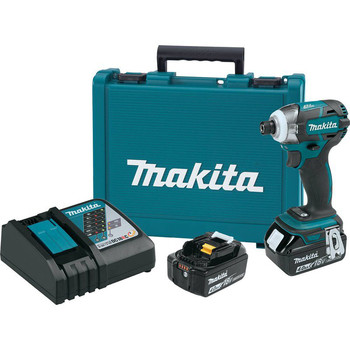 Makita XDT09MB LXT 18V 4.0 Ah Cordless Lithium-Ion Brushless Quick-Shift 3-Speed Impact Driver Kit