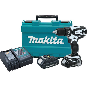 Makita XPH01RW 18V LXT 2.0 Ah Cordless Lithium-Ion 1\/2 in. Hammer Drill Driver Kit