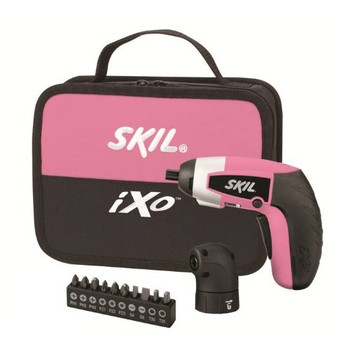 Skil 2354-04-RT 4V Max Cordless Lithium-Ion iXO Palm-Sized Driver with Right Angle Attachment and 10-Piece Bit Set