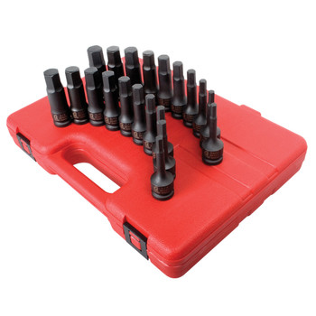 Sunex Tools 2637 20-Piece 1\/2 in. Drive SAE\/Metric Master Hex Impact Driver Set
