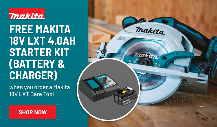 Free 4.0Ah Starter Kit (Battery & Charger)