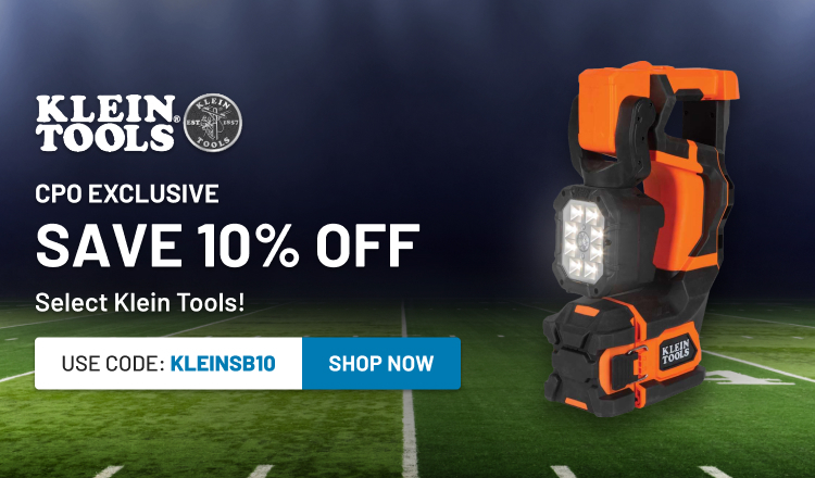 CPO Exclusive - Save 10% off Select Klein Tools! Use code: KLEINSB10