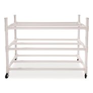 MATERIAL HANDLING | Champion Sports 19 in. x 55 in. x 45 in. 176 lb Capacity 30 Basketball Heavy-Duty Cart - White