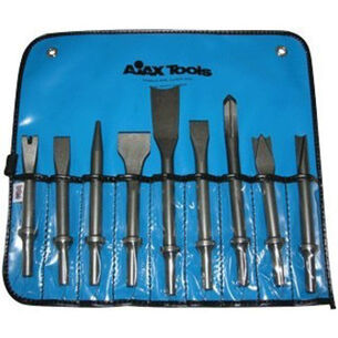  | AJAX tools 9-Piece 0.401 Shank Air Chisel Set