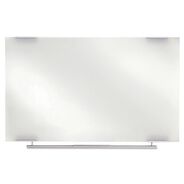 PRODUCTS | Iceberg 48 in. x 36 in. Clarity Glass Dry Erase Board with Aluminum Trim - White Surface/Satin Aluminum Frame