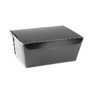 TABLETOP AND SERVEWARE | Pactiv Corp. 66 oz 6.5 x 4.5 x 3.25 EarthChoice OneBox Paper Box - Black (160/Carton)