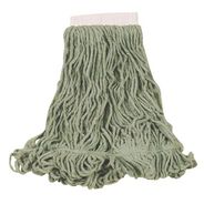 MOPS | Rubbermaid Commercial Super Stitch Blend Cotton/Synthetic Mop Head - Large, Green (6/Carton)