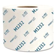 TOILET PAPER | Morcon Paper Morsoft Controlled Bath Tissue, Septic Safe, 1-Ply, White, 1,200 Sheets/Roll, 48 Rolls/Carton