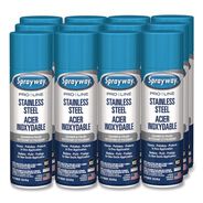 PRODUCTS | Sprayway PRO LINE 1000058639 15 oz. Aerosol Spray Stainless Steel Polish and Cleaner - Lemon Scent (12/Carton)