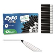 MARKERS | EXPO Extra-Fine Bullet Tip Low-Odor Dry-Erase Marker - Black (1-Dozen)