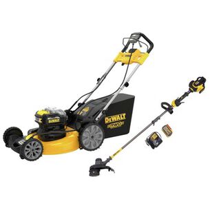 LAWN MOWERS | Dewalt 2X 20V MAX Brushless Self-Propelled 21-1/2 in. Cordless Mower Kit (12 Ah) and 60V MAX FLEXVOLT Brushless Cordless String Trimmer Kit (3 Ah) Bundle