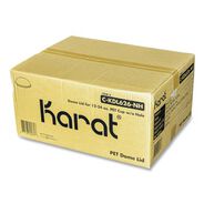 CUPS AND LIDS | Karat C-KDL626-NH 12 oz. to 24 oz. Cold Cup No Hole Dome PET Plastic Lids - Clear (1000/Carton)