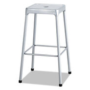 PRODUCTS | Safco Bar-Height Steel Stool, Backless, Supports Up To 250 Lb, 29-in Seat Height, Silver