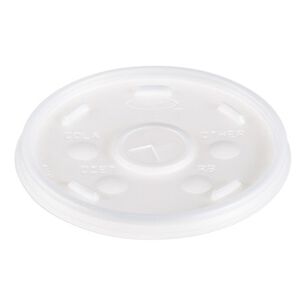 PRODUCTS | Dart Slip-Thru Lid Plastic Lids for 16 oz. Hot/Cold Foam Cups - White (1000/Carton)