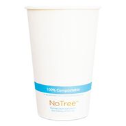 CUPS AND LIDS | World Centric 16 oz. NoTree Paper Cold Cups - Natural (1000/Carton)