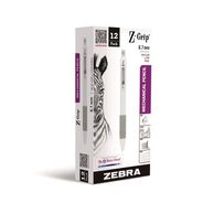 PRODUCTS | Zebra Z-Grip Plus 0.7 (No. 2) Mechanical Pencil - Black Lead/White Barrel (1-Dozen)