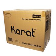 PRODUCTS | Karat FP-PSB48 7.99 in. x 2.4 in. 48 oz. Paper Food Bucket - White (270/Carton)