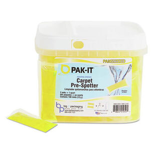 PRODUCTS | PAK-IT 100-Piece/Tub, 4 Tubs/Carton Citrus Carpet Pre-Spotter Packets