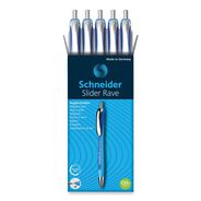 PRODUCTS | Schneider Slider Rave XB Extra-Bold 1.4 millimeter Retractable Ballpoint Pen - Blue Ink/Blue/Light Blue Barrel