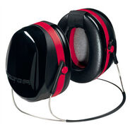 EAR MUFFS | 3M H10B E-A-R Peltor OPTIME 105 Behind-The-Head 29 dB NRR Earmuffs - Red/Black