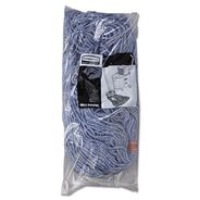 FACILITY MAINTENANCE SUPPLIES | Rubbermaid Commercial 24 oz. 1 in. Band Cotton/Synthetic Cut-End Blend Mop Head - Blue (12/Carton)