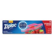 PRODUCTS | Ziploc 9.6 in. x 12.1 in. Gallon Triple System Seal Double Zipper Storage Bags - Clear (19 Bags/Box, 12 Boxes/Carton)
