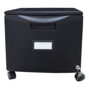 OFFICE AND OFFICE SUPPLIES | Storex 1 Legal/letter-Size File Drawer 14.75 in. x 18.25 in. x 12.75 in. Single-Drawer Mobile Filing Cabinet - Black
