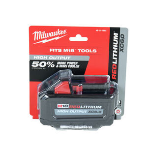 POWER TOOL ACCESSORIES | Milwaukee 48-11-1865 M18 REDLITHIUM HIGH OUTPUT XC 6 Ah Lithium-Ion Battery
