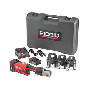 PRESS TOOLS | Ridgid RP 351 Cordless Press Tool Kit with Battery and 1/2 in. - 1 in. MegaPress Jaws