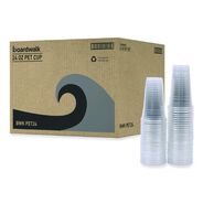 CUPS AND LIDS | Boardwalk BWKPET24 24 oz. PET Plastic Cold Cups - Clear (50/Sleeve, 12 Sleeves/Carton)