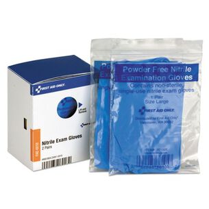 PRODUCTS | First Aid Only 2-Piece SmartCompliance 1-Size Nitrile Lightweight Gloves Set
