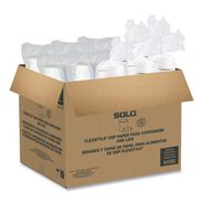 PRODUCTS | SOLO KHSB8A-2050 8 oz Flexstyle Double Poly Paper Food Combo Packs - White (250/Carton)