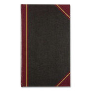 PRODUCTS | National Texthide Eye-Ease 14.25 in. x 8.75 in. Sheets Record Book - Black/Burgundy/Gold Cover